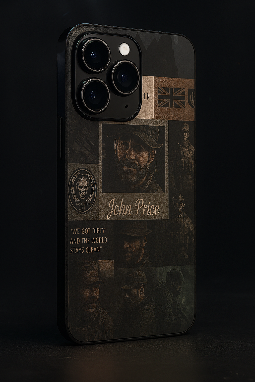 Captain’s Creed Premium Glass Back Cover For iPhone 11,12,13,14,15,16 Models