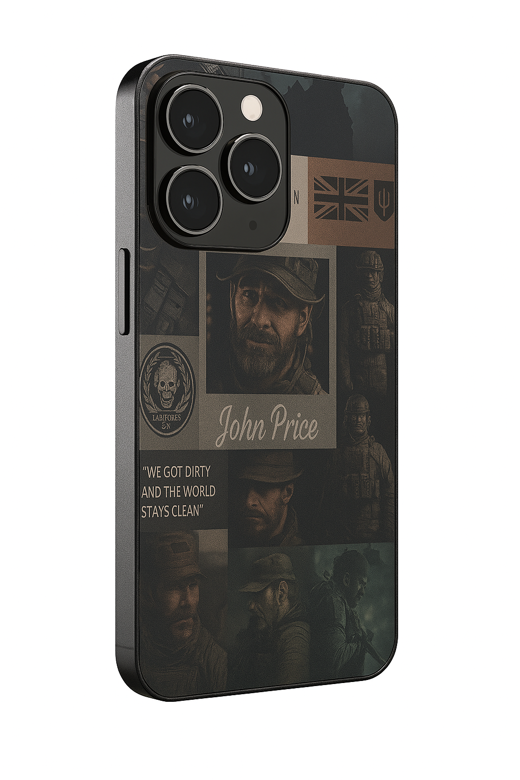 Captain’s Creed Glass Back Cover For iPhone 11,12,13,14,15,16 Models