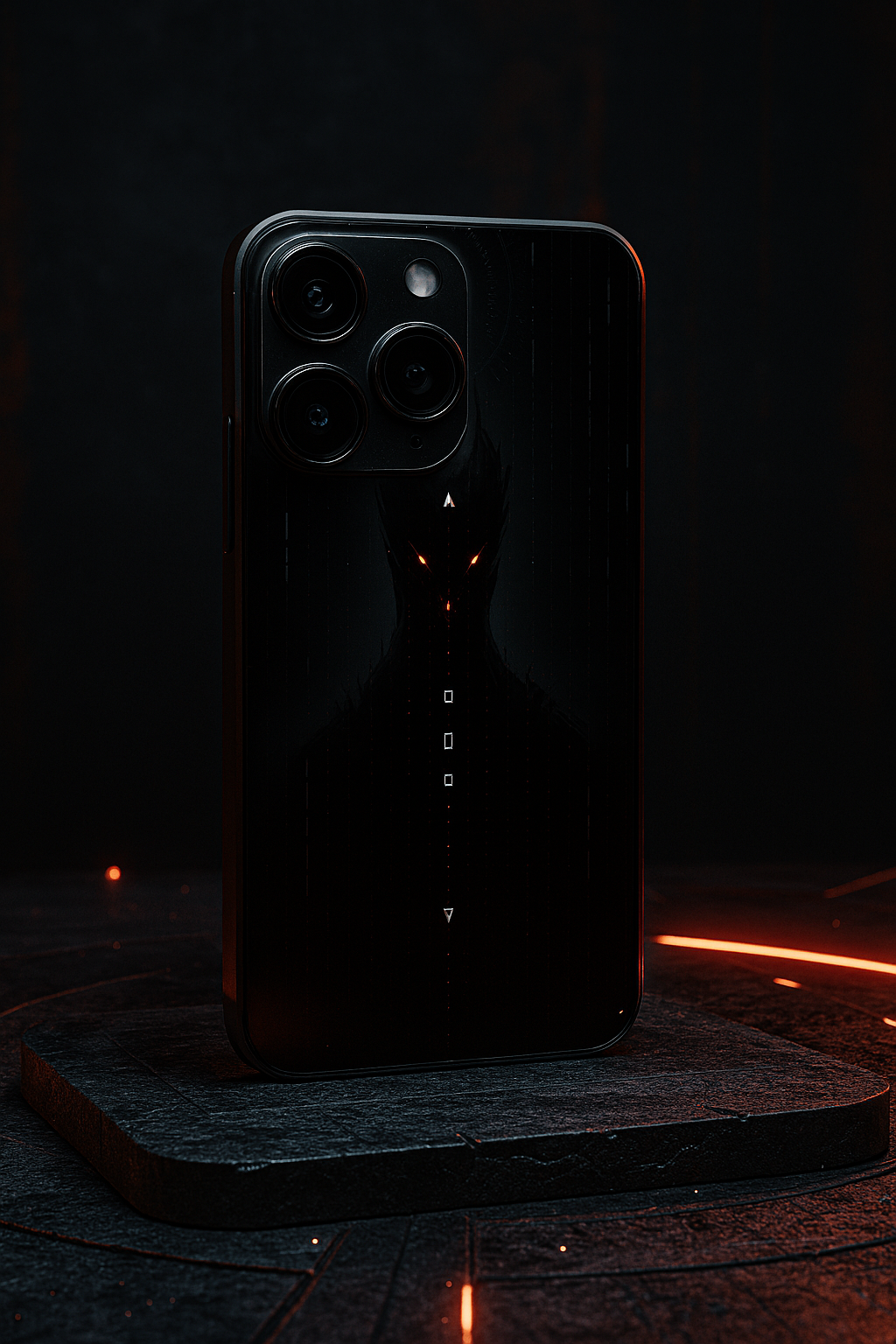 Oblivion Eyes Premium Glass Back Cover For iPhone 11,12,13,14,15,16 Models