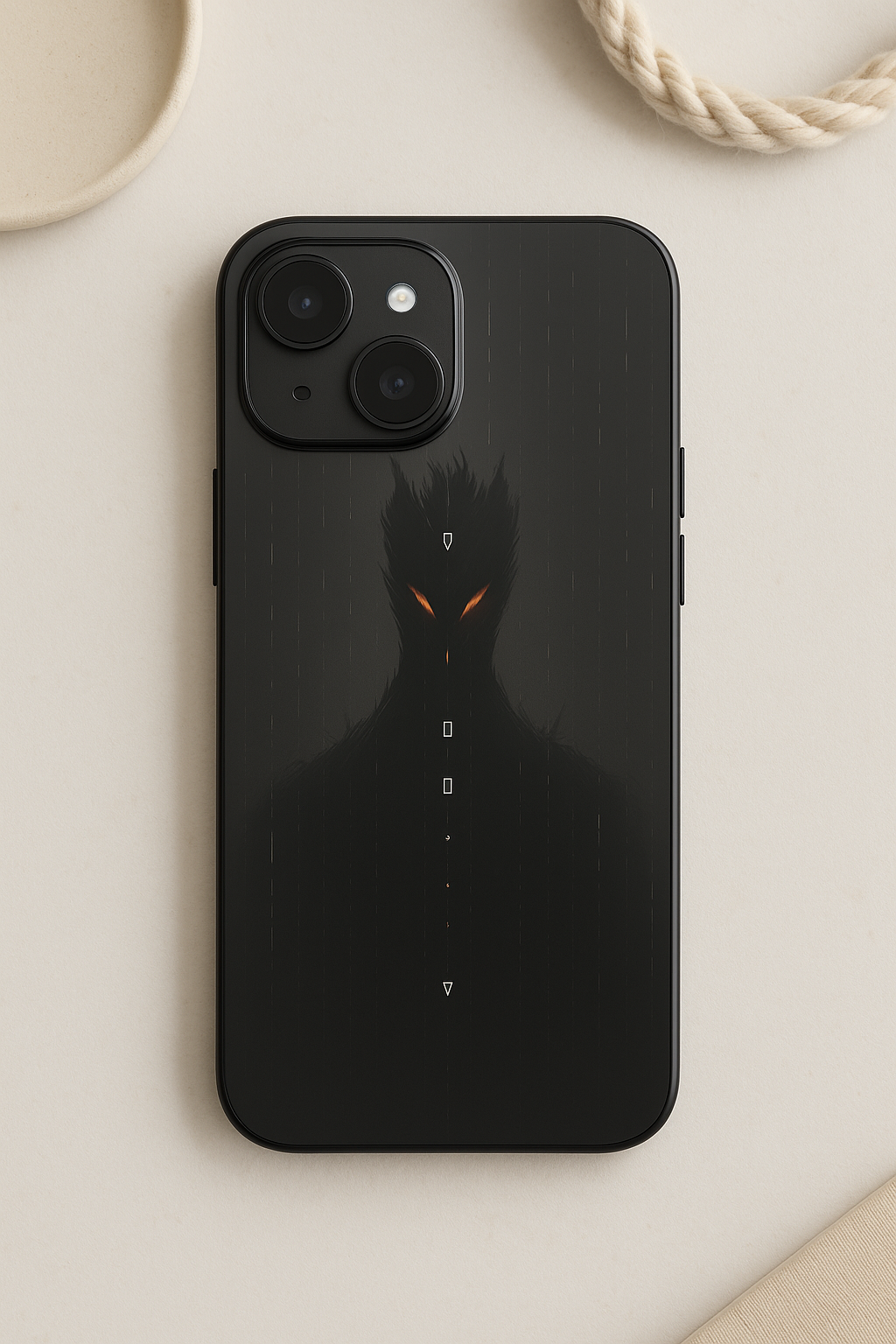 Oblivion Eyes Premium Glass Back Cover For iPhone 11,12,13,14,15,16 Models