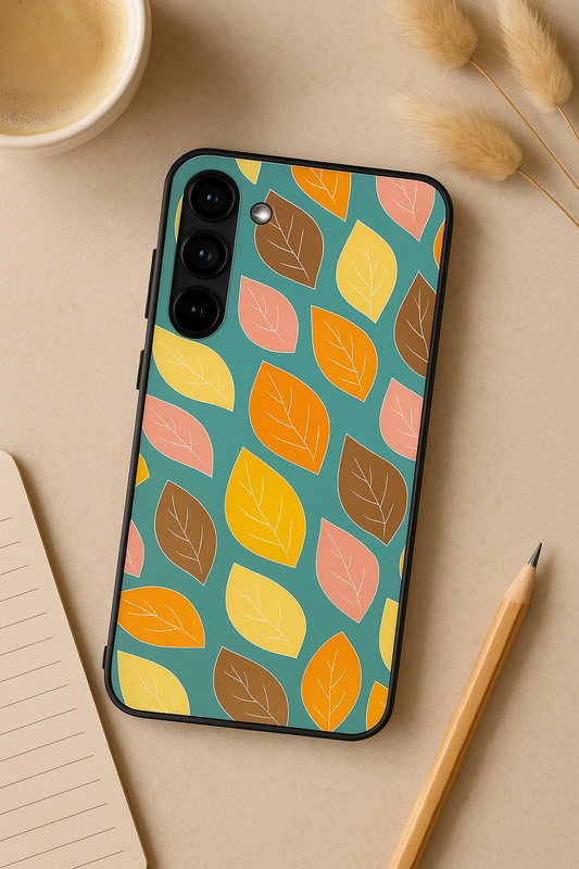 The Leafy Play Premium Glass Back Cover For Galaxy S22, S23, S24, S25 Models