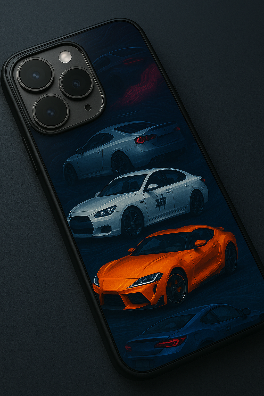 Car Lover Premium Glass Back Cover For iPhone 11,12,13,14,15,16 Models