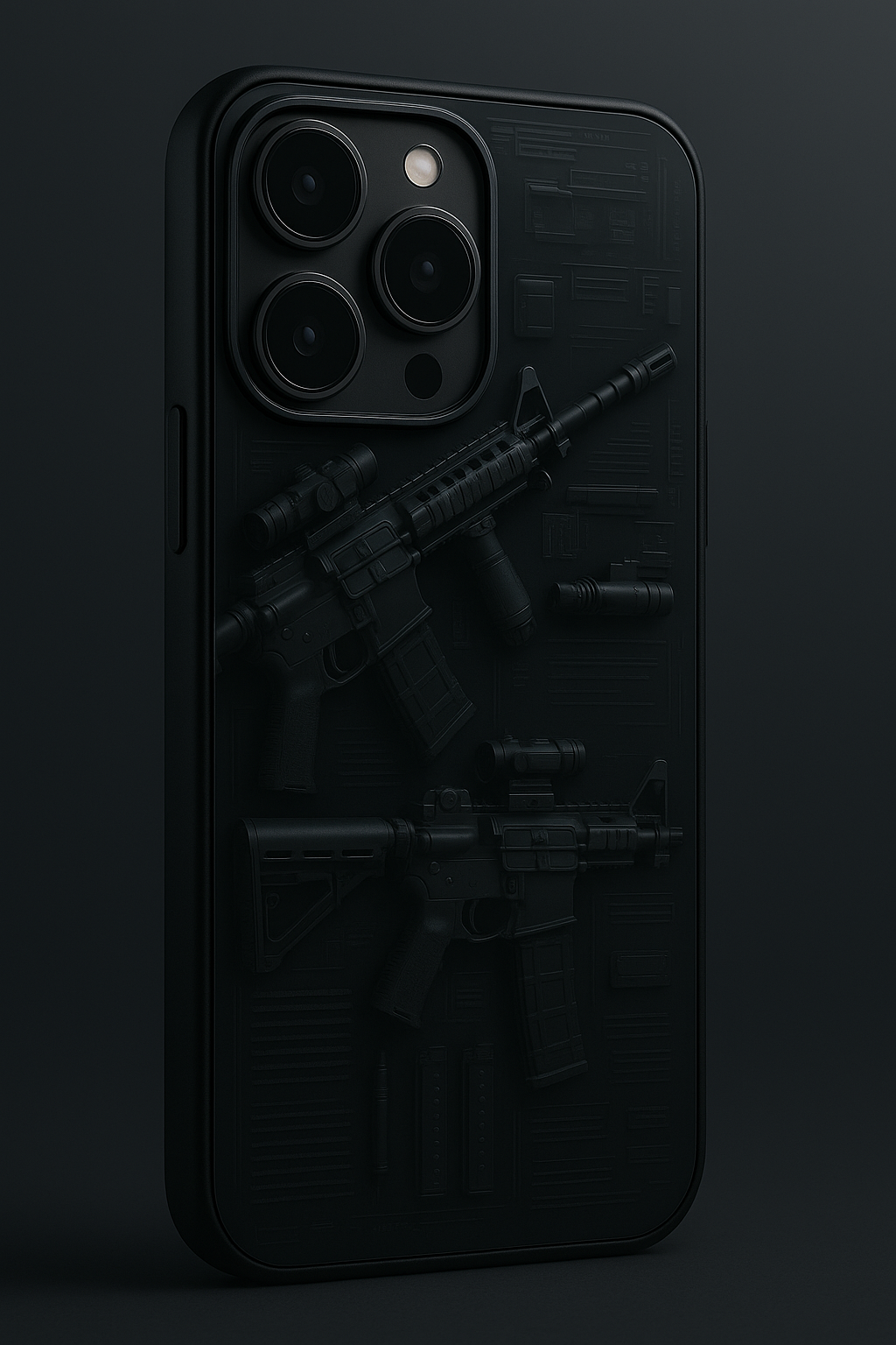 COD Guns  Premium Glass Back Cover For iPhone 11,12,13,14,15,16 Models