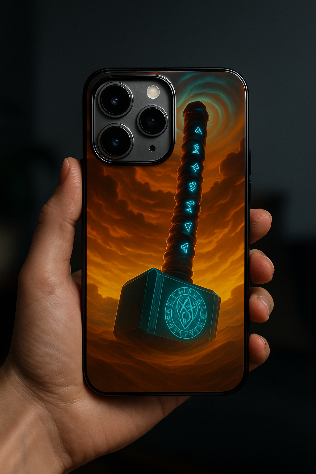 Mjolnir is it You ? Premium Glass Back Cover For iPhone 11,12,13,14,15,16 Models