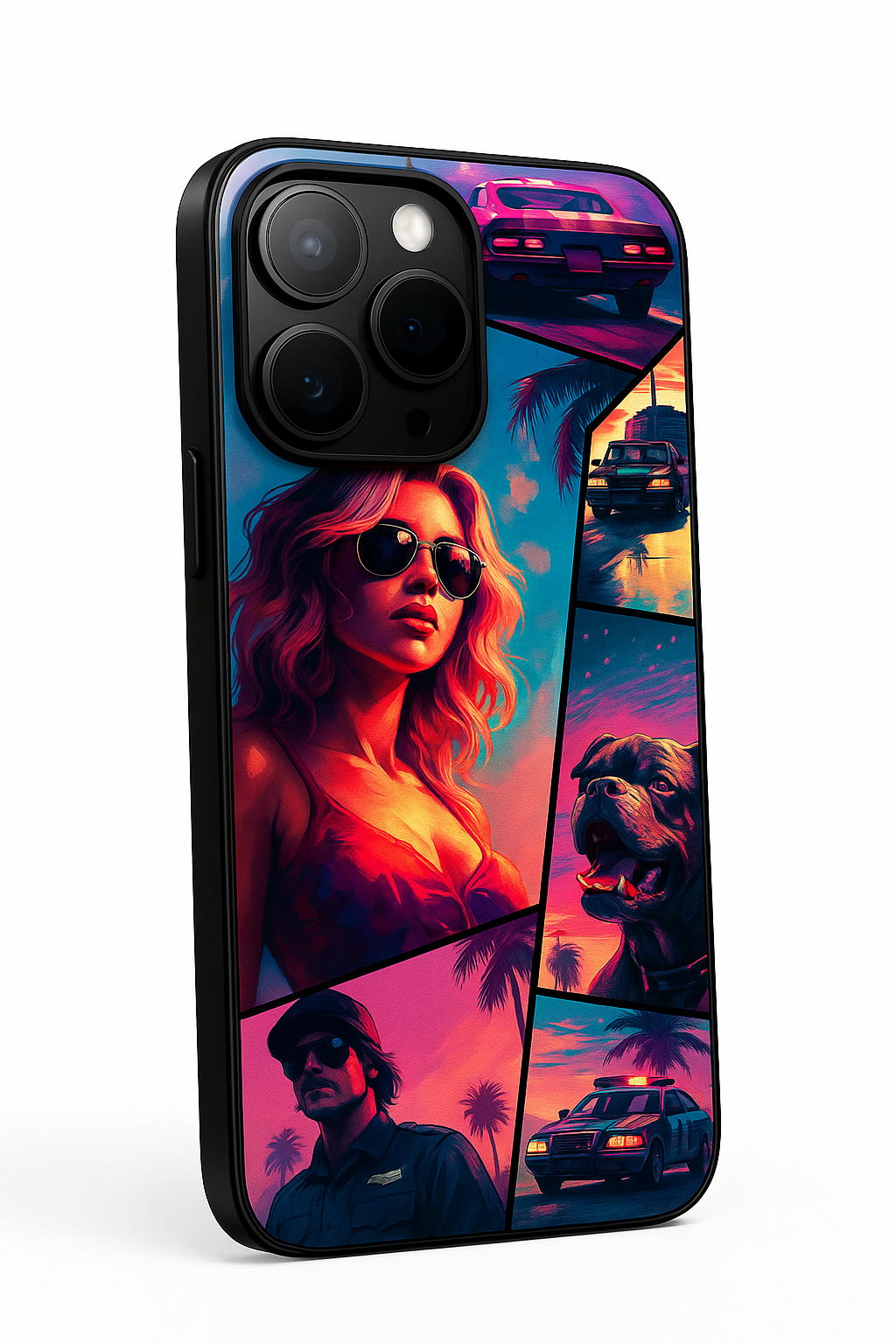 GTA Loading  Premium Glass Back Cover For iPhone 11,12,13,14,15,16 Models