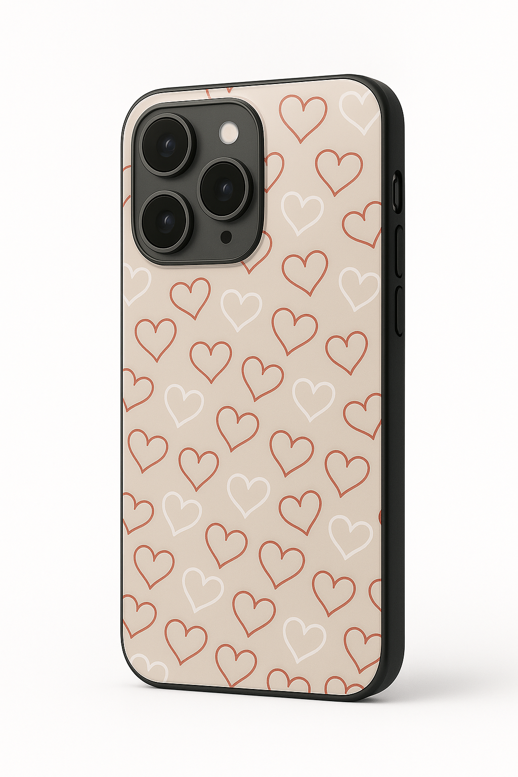 Puzzled Hearts Premium Glass Back Cover For iPhone 11,12,13,14,15,16 Models