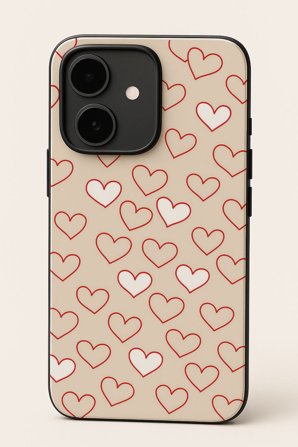 Puzzled Hearts Premium Glass Back Cover For iPhone 11,12,13,14,15,16 Models