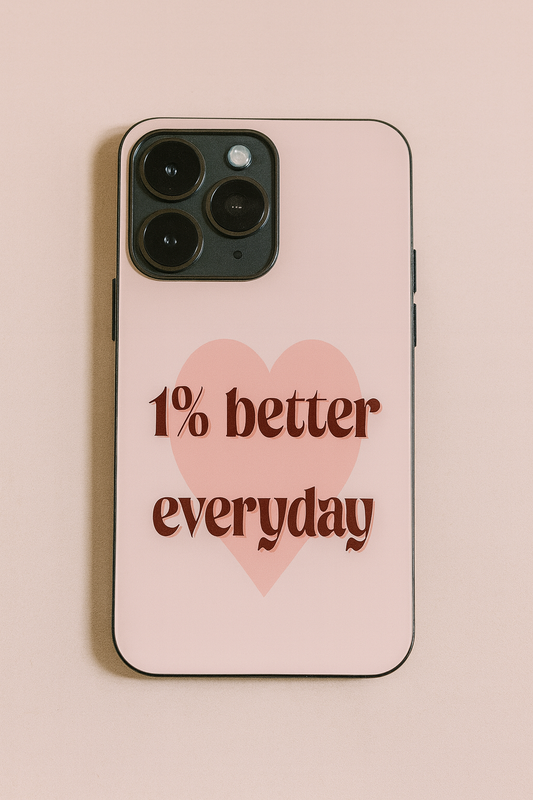 Little Wins Premium Glass Back Cover For iPhone 11,12,13,14,15,16,17 Models