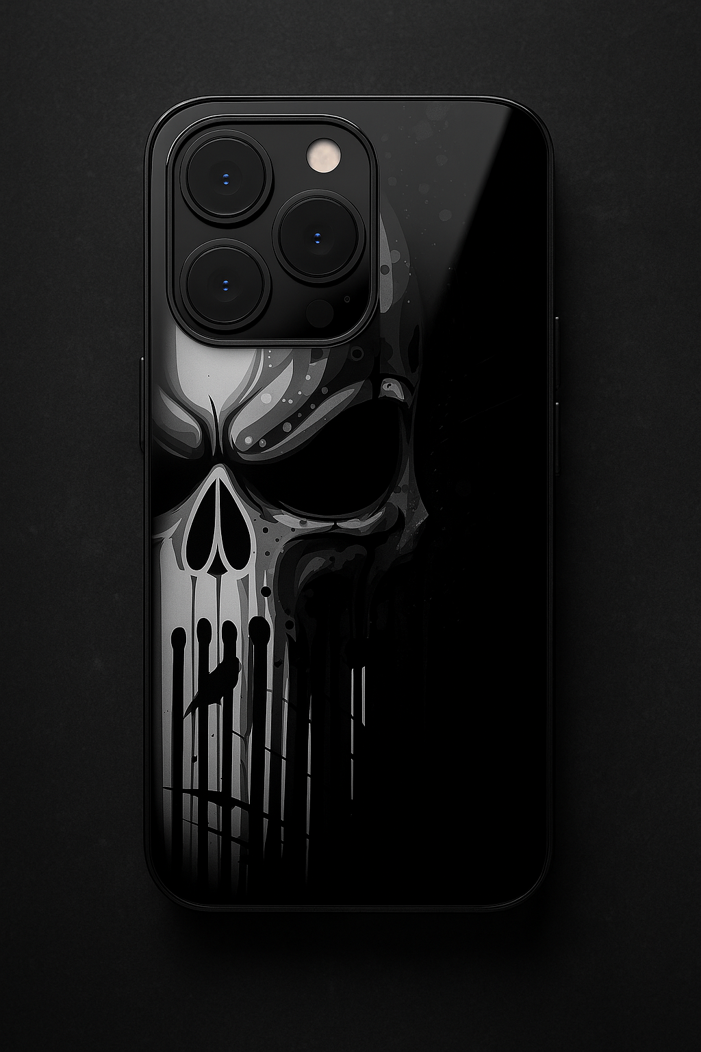 Deathmark Premium Glass Back Cover For iPhone 11,12,13,14,15,16 Models