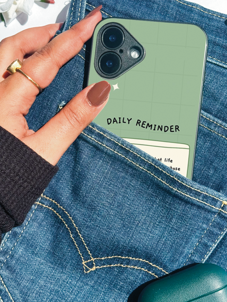 Respond Mode Premium Glass Back Cover For iPhone 11,12,13,14,15,16 Models