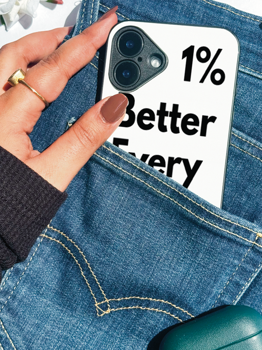 Better Every Day Premium Glass Back Cover For iPhone 11,12,13,14,15,16 Models