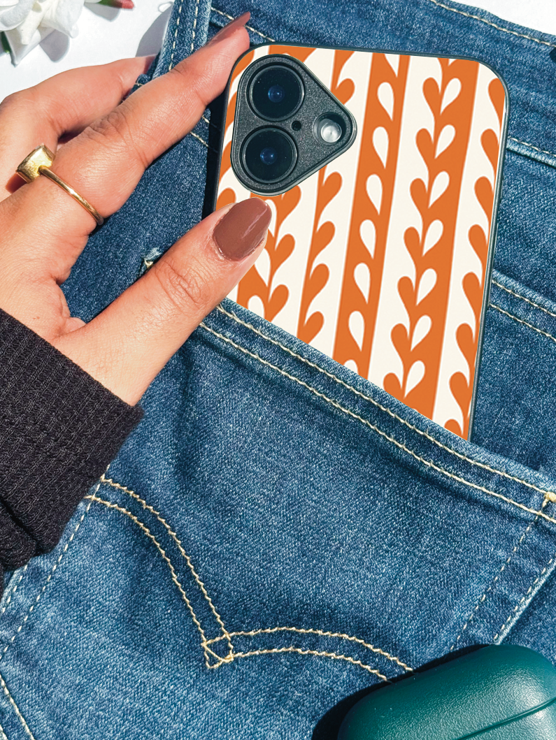 Heartvine Premium Glass Back Cover For iPhone 11,12,13,14,15,16 Models