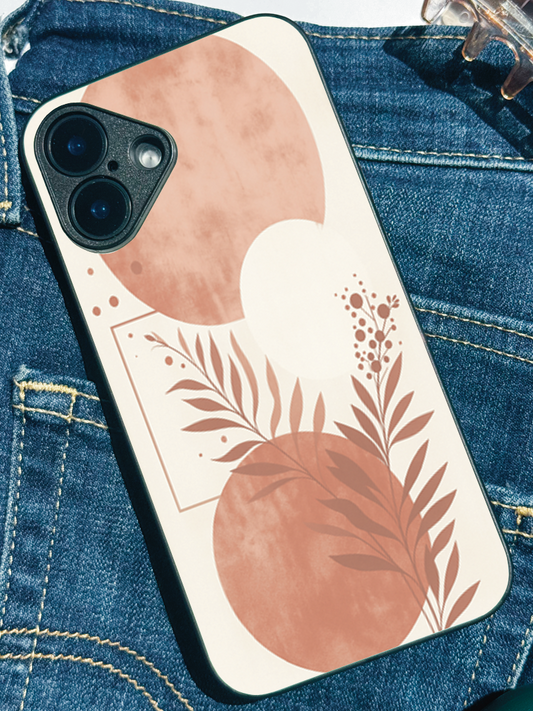 Blush Harmon Premium Glass Back Cover For iPhone 11,12,13,14,15,16 Models
