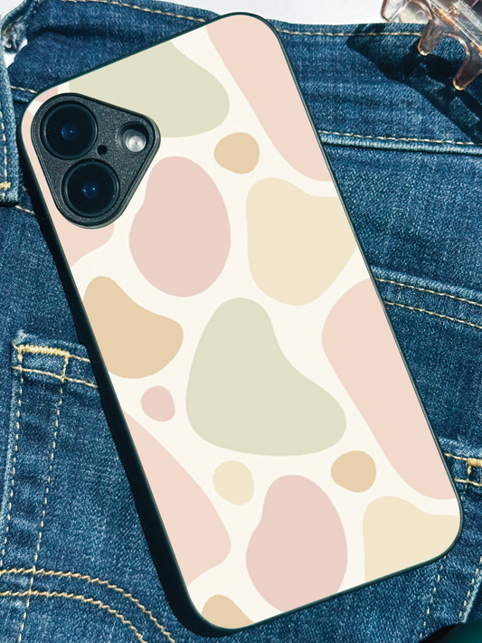 Earthy Hues Premium Glass Back Cover For iPhone 11,12,13,14,15,16 Models