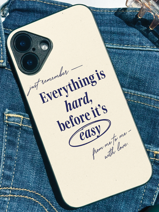 Soft Reminder Premium Glass Back Cover For iPhone 11,12,13,14,15,16 Models