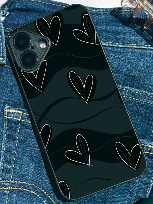 Dark Desire Premium Glass Back Cover For iPhone 11,12,13,14,15,16 Models