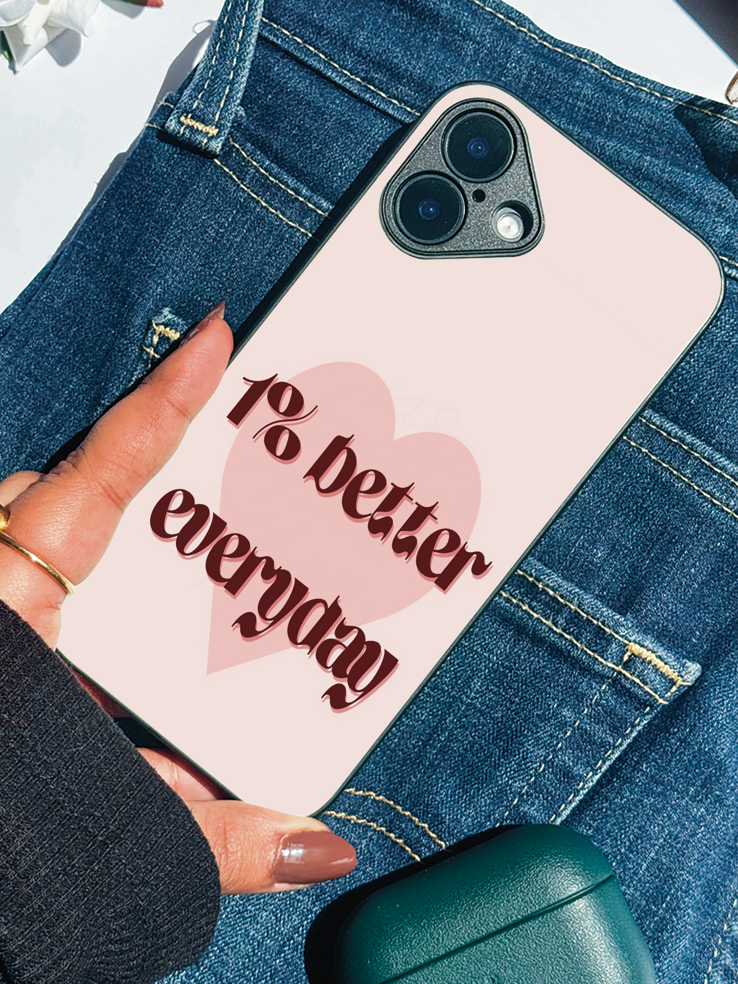 Little Wins Premium Glass Back Cover For iPhone 11,12,13,14,15,16 Models