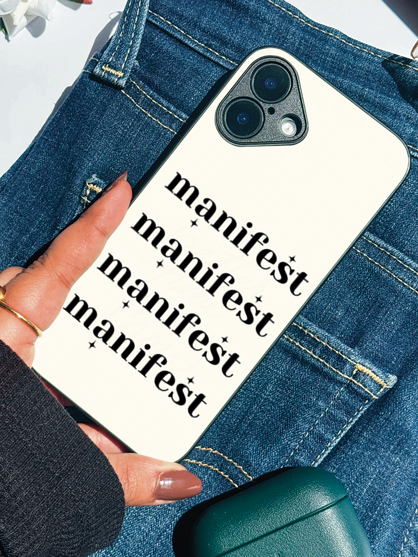 Manifest Magic Premium Glass Back Cover For iPhone 11,12,13,14,15,16 Models