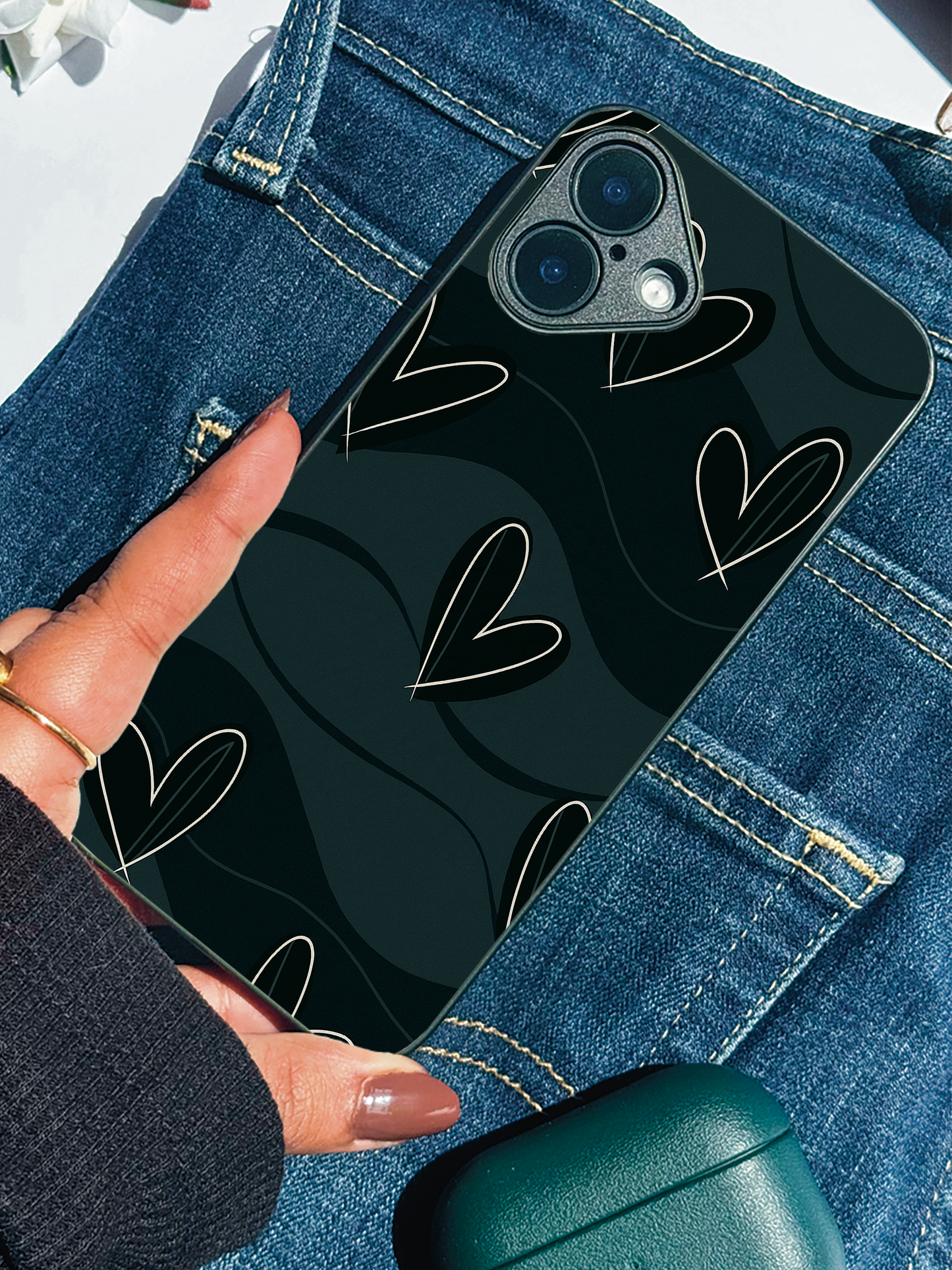 Dark Desire Premium Glass Back Cover For iPhone 11,12,13,14,15,16 Models