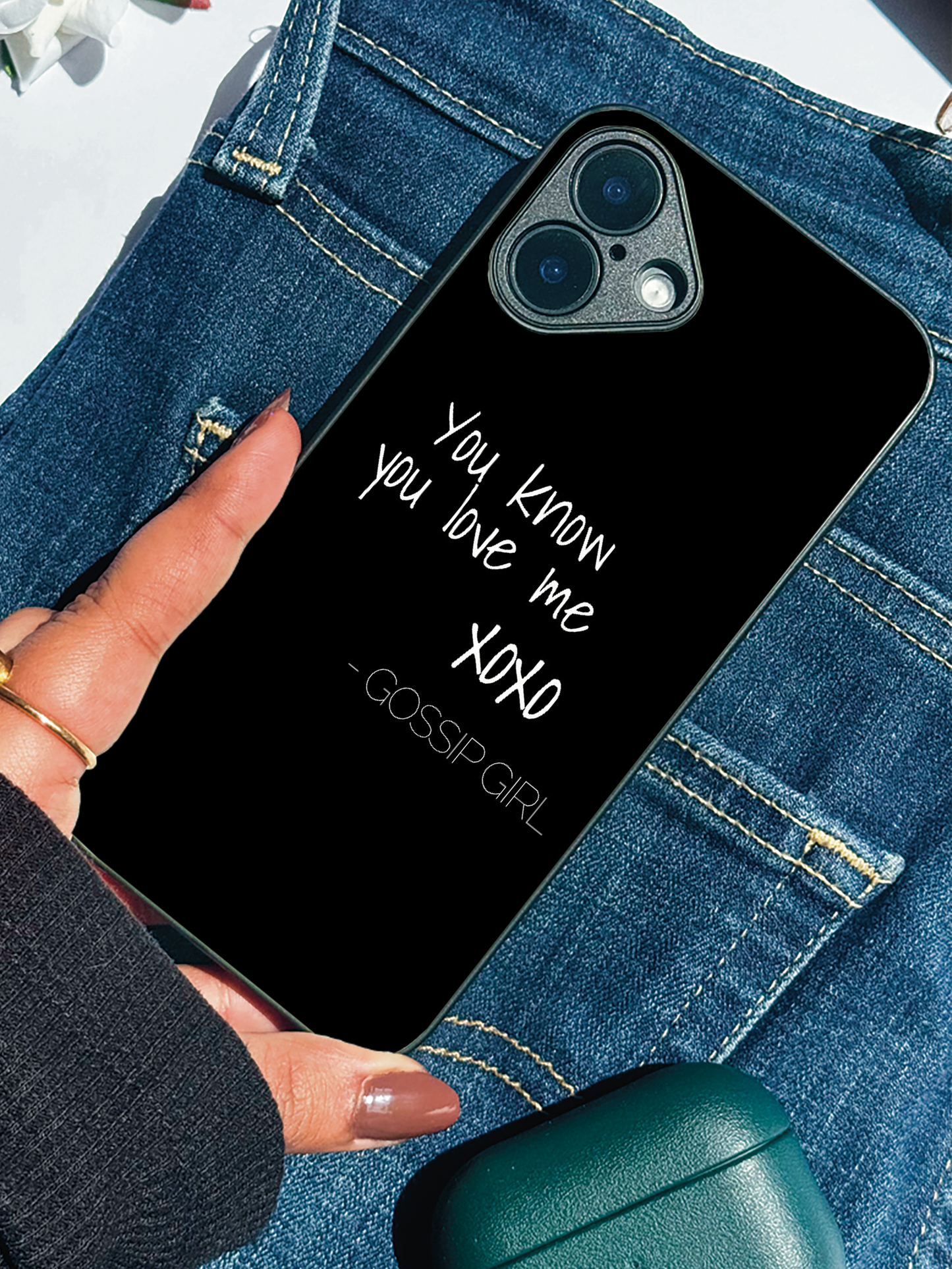 Scandal Script Premium Glass Back Cover For iPhone 11,12,13,14,15,16 Models