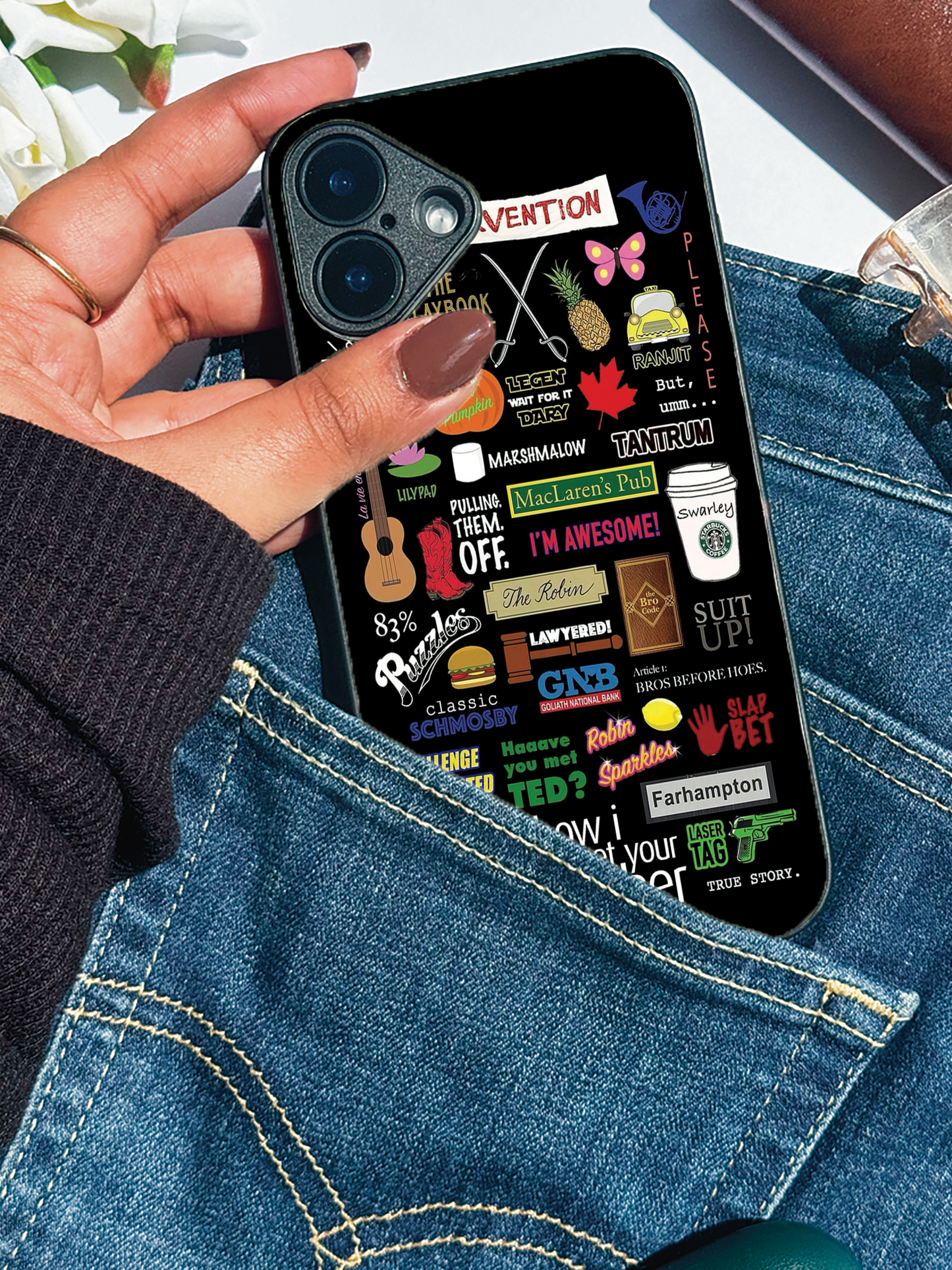 The Playbook Edition Premium Glass Back Cover For iPhone 11,12,13,14,15,16 Models