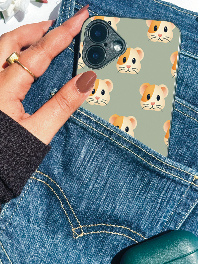 Hello Rabbys Premium Glass Back Cover For iPhone 11,12,13,14,15,16 Models
