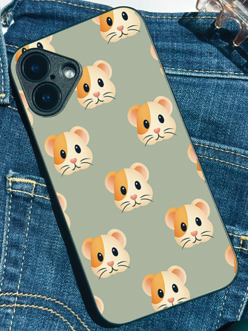 Hello Rabbys Premium Glass Back Cover For iPhone 11,12,13,14,15,16 Models