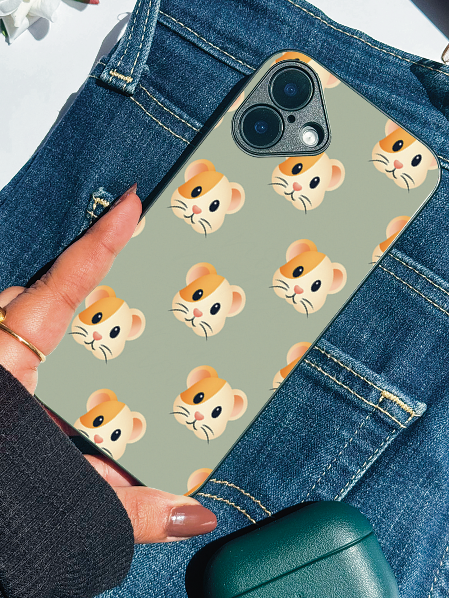 Hello Rabbys Premium Glass Back Cover For iPhone 11,12,13,14,15,16 Models