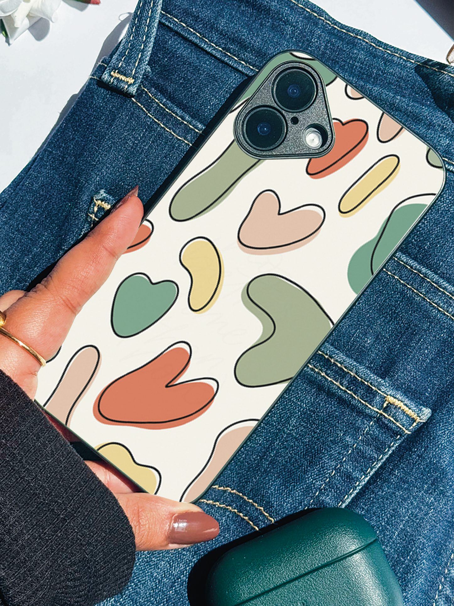 Color Lover Premium Glass Back Cover For iPhone 11,12,13,14,15,16 Models