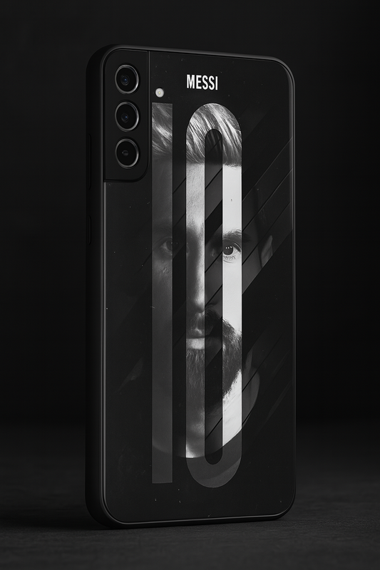 GOAT10 Edition Premium Glass Back Cover For Galaxy S22, S23, S24, S25 Models