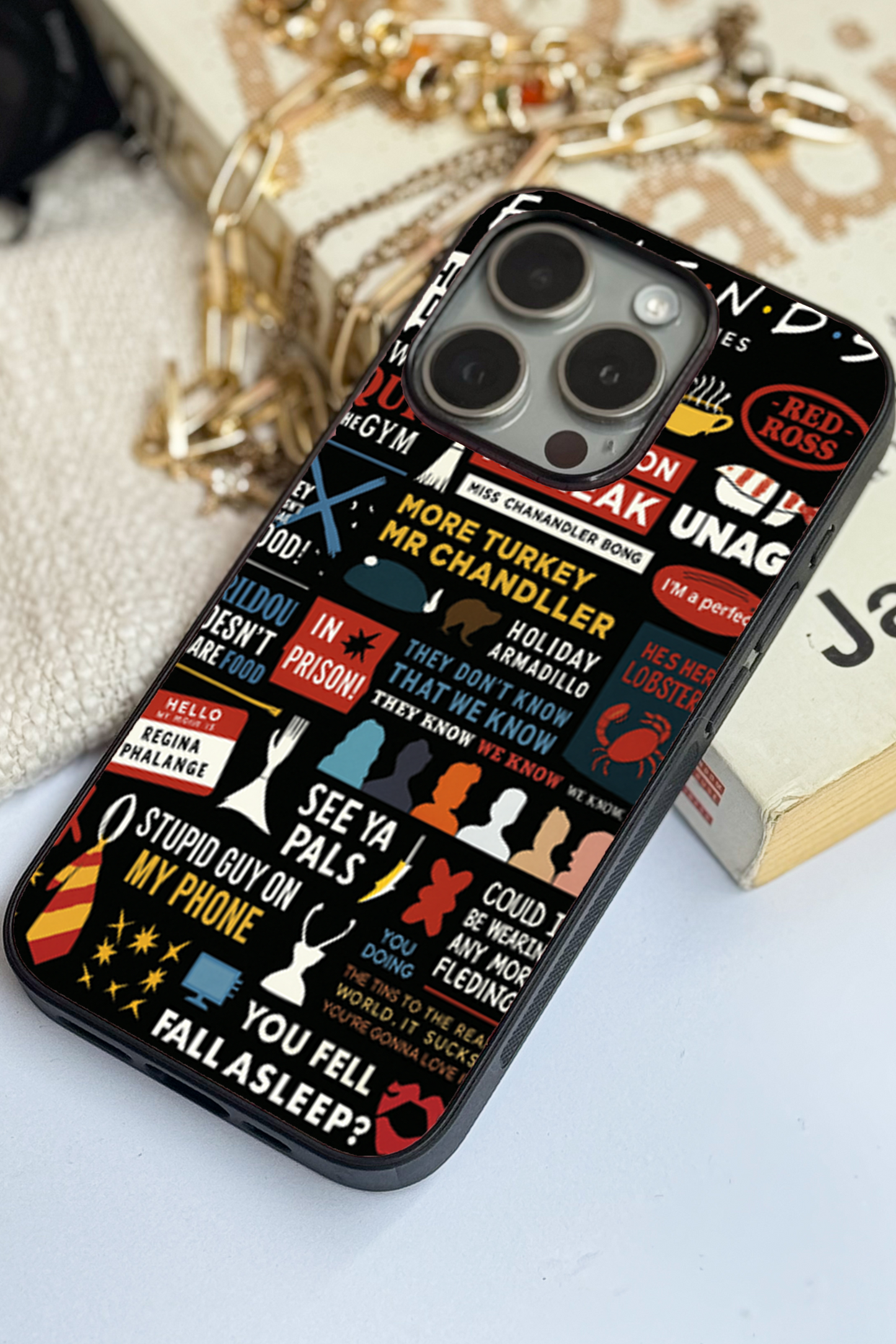 F.R.I.E.N.D.S Premium Glass Back Cover For iPhone 11,12,13,14,15,16 Models