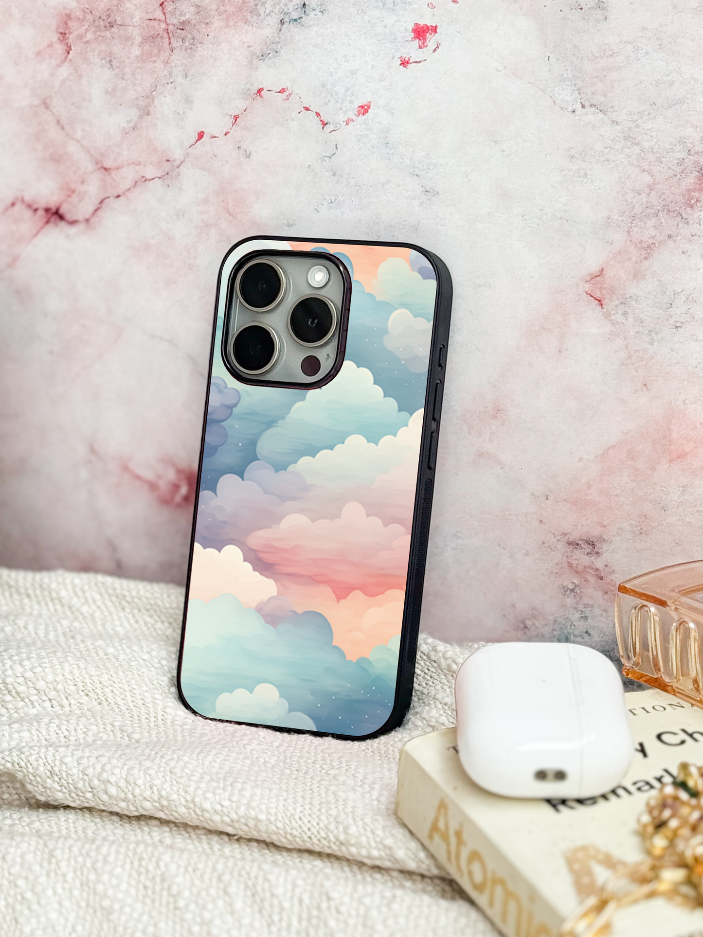 Cloud Of Dreams Premium Glass Back Cover For iPhone 11,12,13,14,15,16 Models