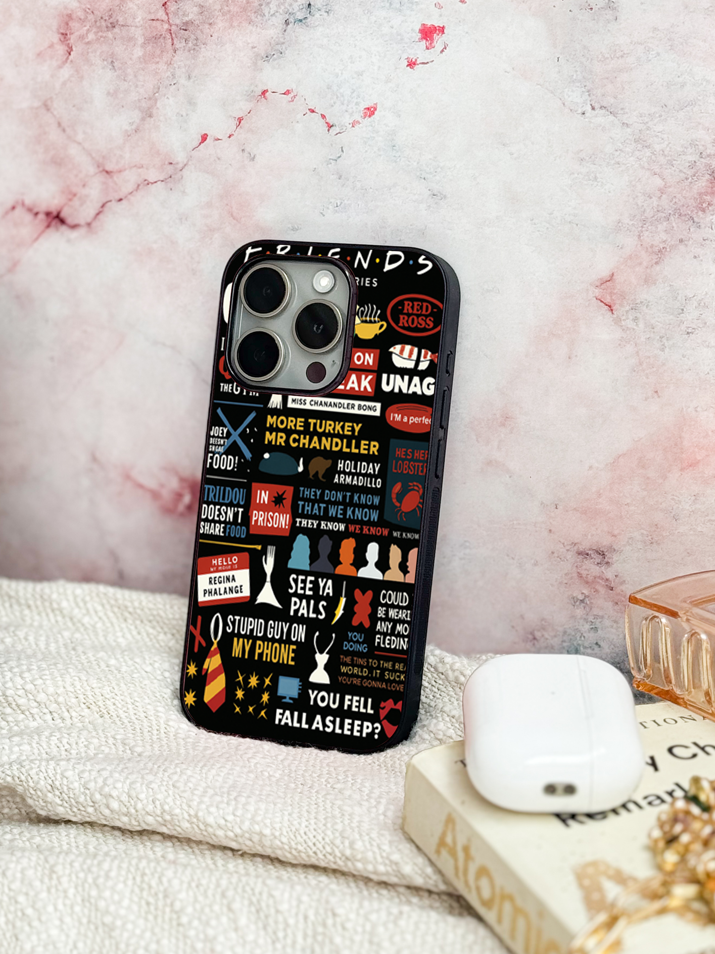F.R.I.E.N.D.S Premium Glass Back Cover For iPhone 11,12,13,14,15,16 Models