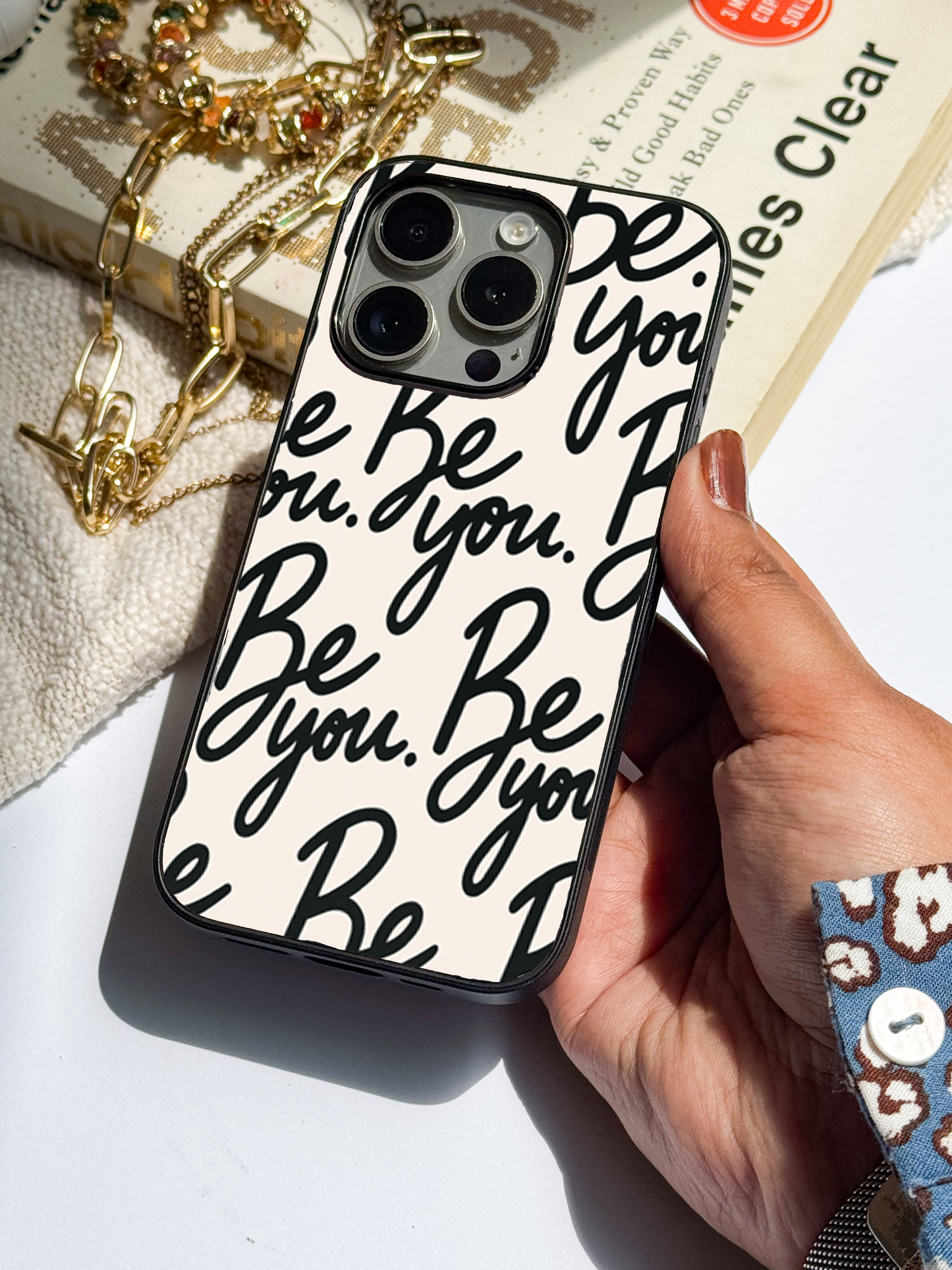 Be-You Premium Glass Back Cover For iPhone 11,12,13,14,15,16 Models