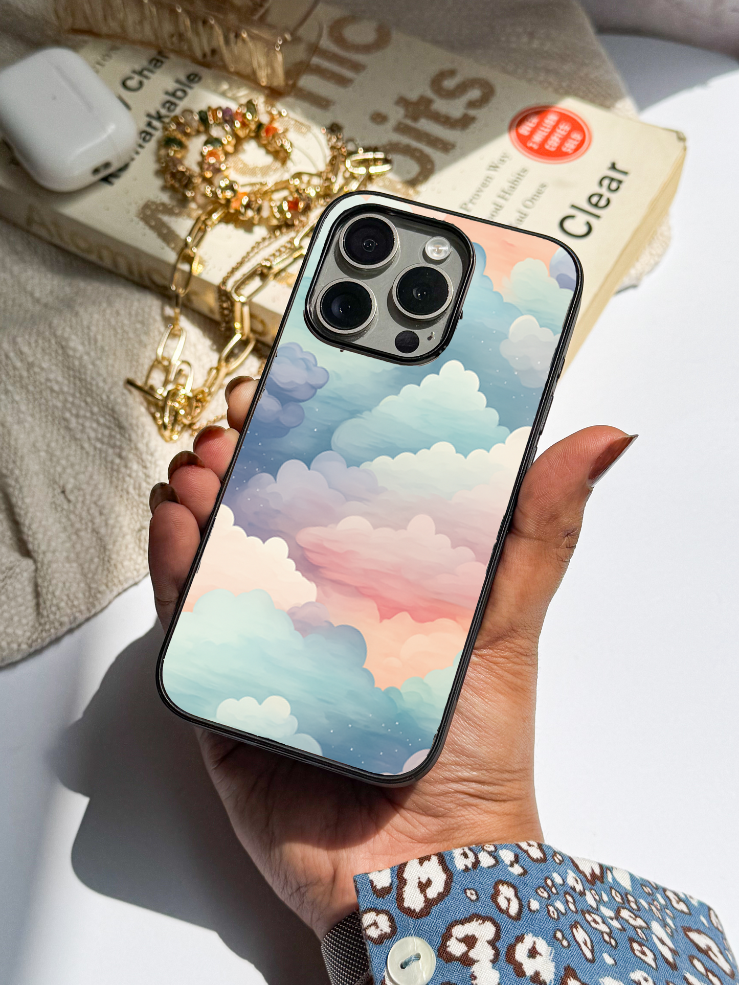 Cloud Of Dreams Premium Glass Back Cover For iPhone 11,12,13,14,15,16 Models
