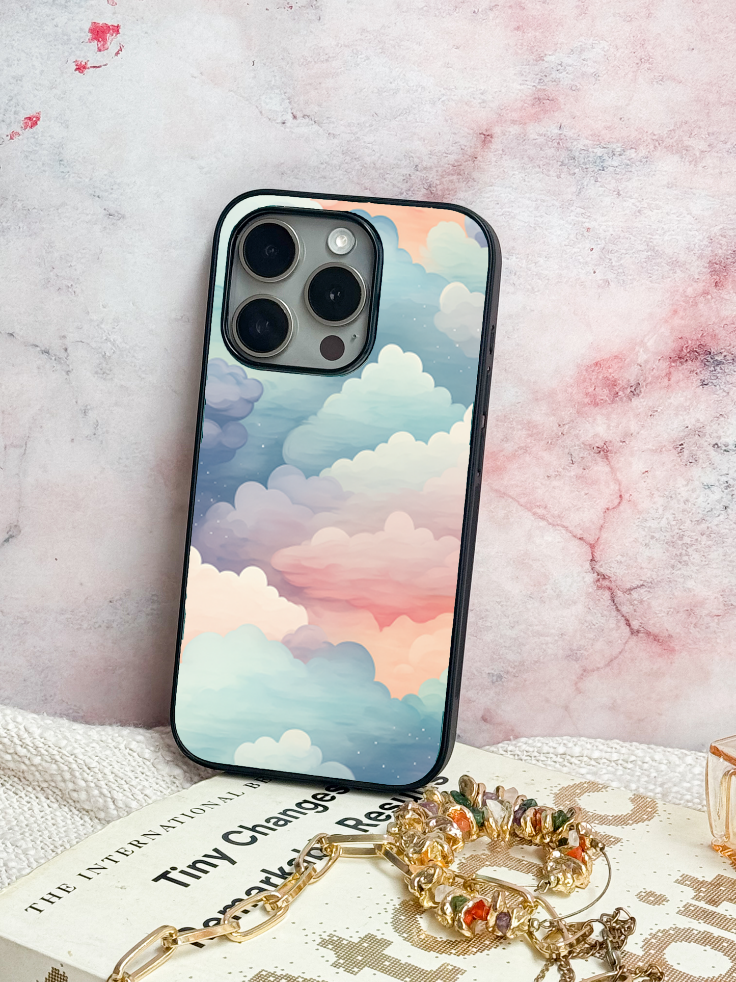 Cloud Of Dreams Premium Glass Back Cover For iPhone 11,12,13,14,15,16 Models