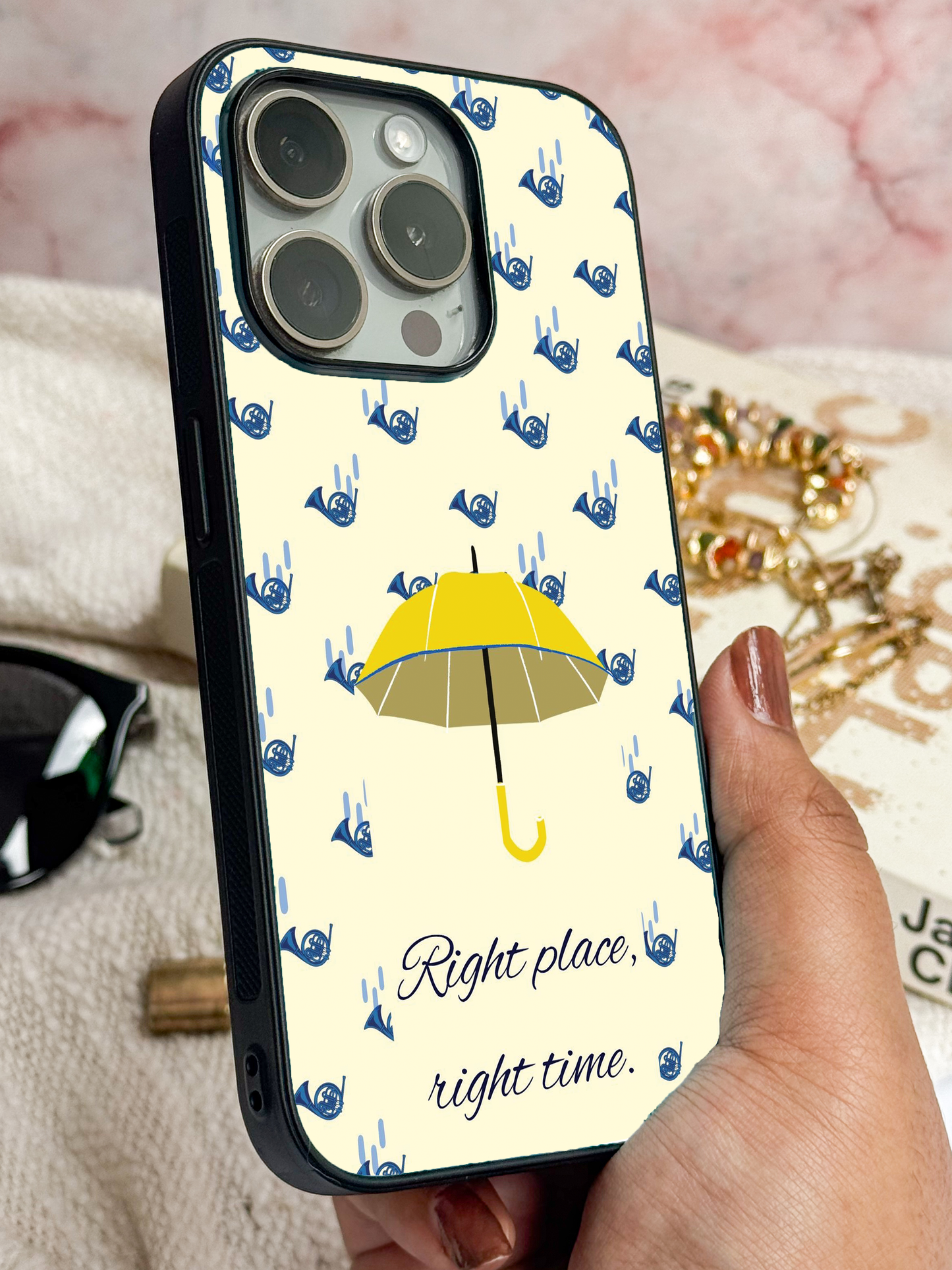 Perfect Timing Premium Glass Back Cover For iPhone 11,12,13,14,15,16 Models