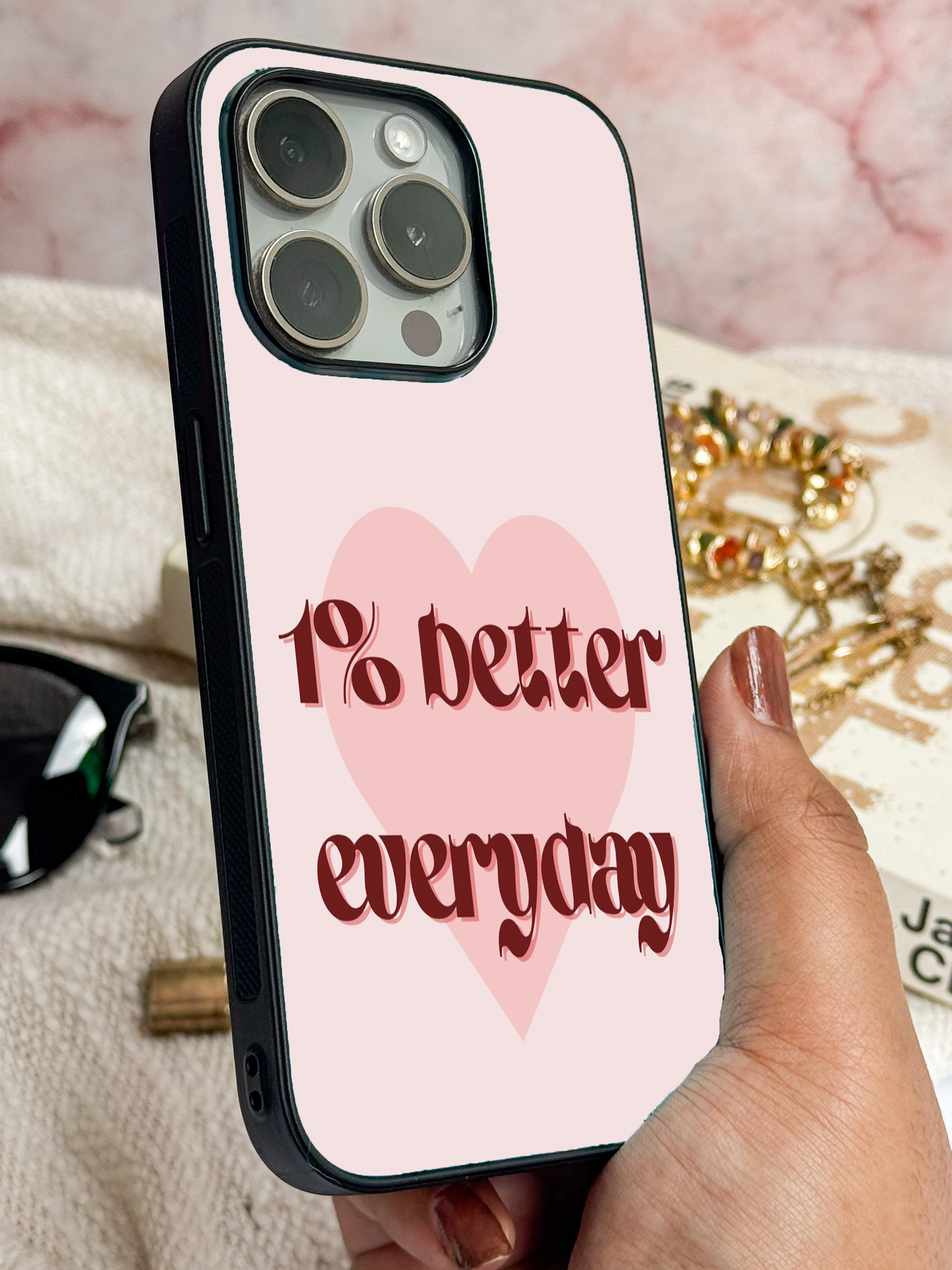Little Wins Premium Glass Back Cover For iPhone 11,12,13,14,15,16 Models