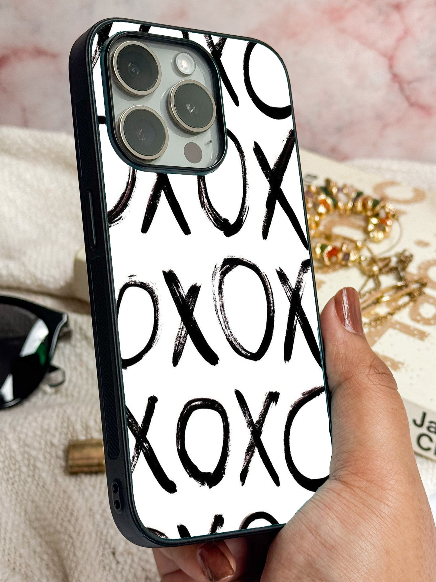 XO Craze Premium Glass Back Cover For iPhone 11,12,13,14,15,16 Models