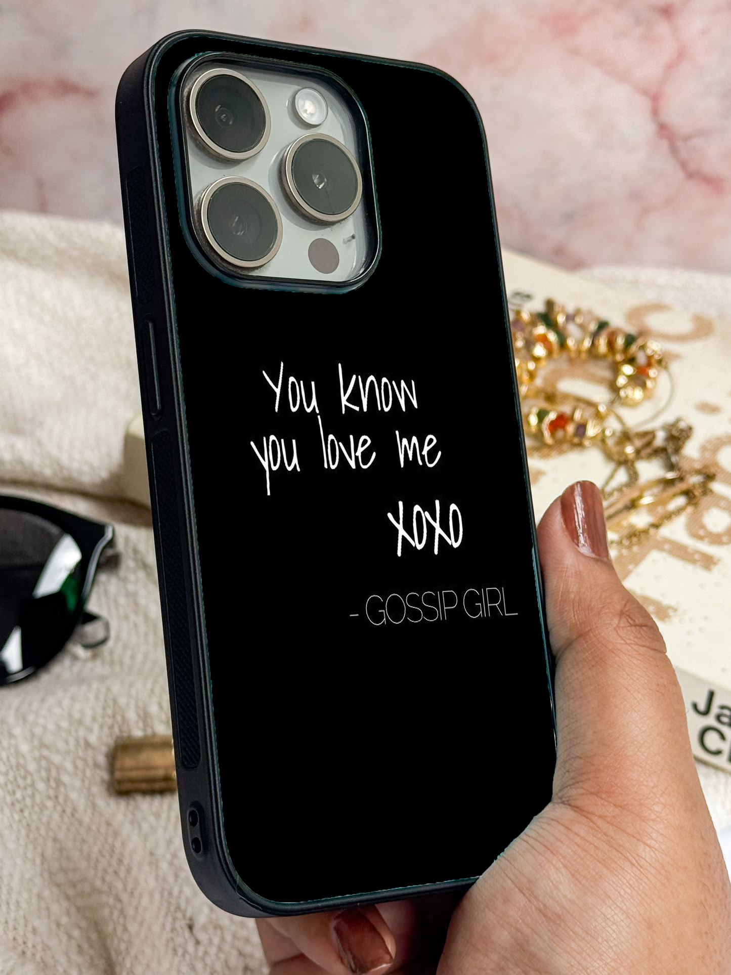 Scandal Script Premium Glass Back Cover For iPhone 11,12,13,14,15,16 Models