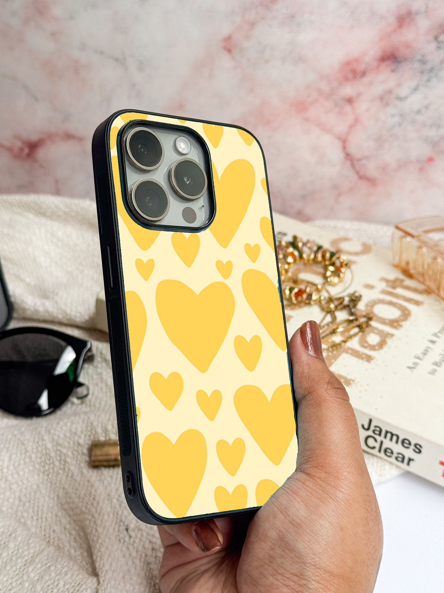 They Were All Yellow Premium Glass Back Cover For iPhone 11,12,13,14,15,16 Models