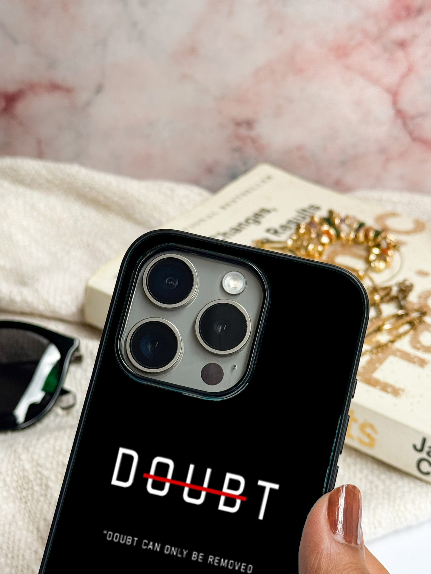 No Doubt Premium Glass Back Cover For iPhone 11,12,13,14,15,16 Models