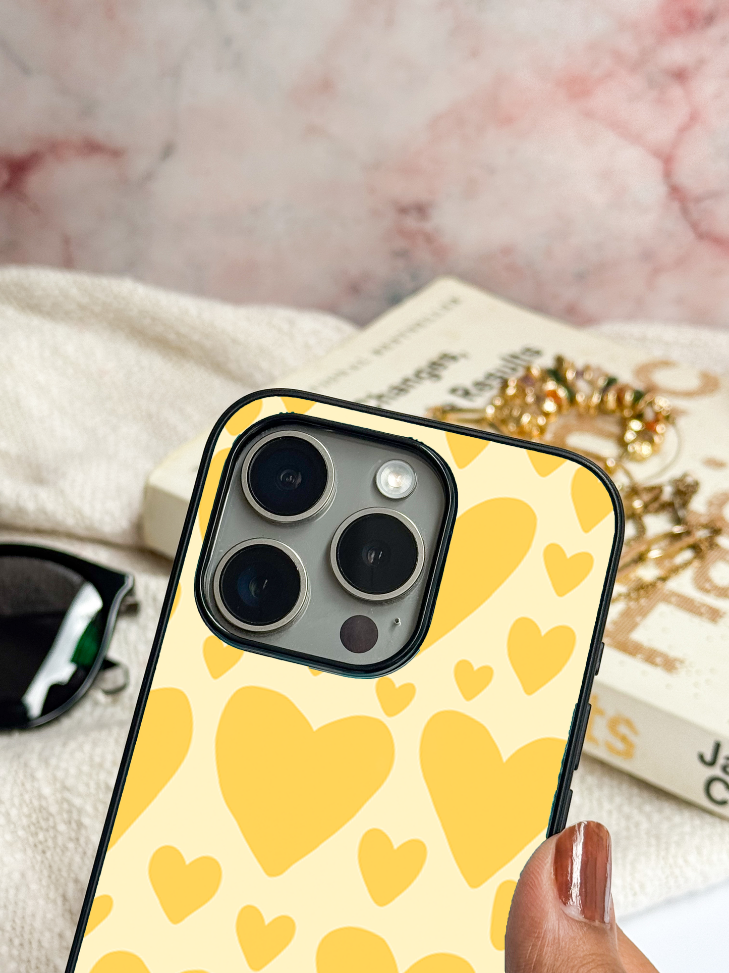 They Were All Yellow Premium Glass Back Cover For iPhone 11,12,13,14,15,16 Models