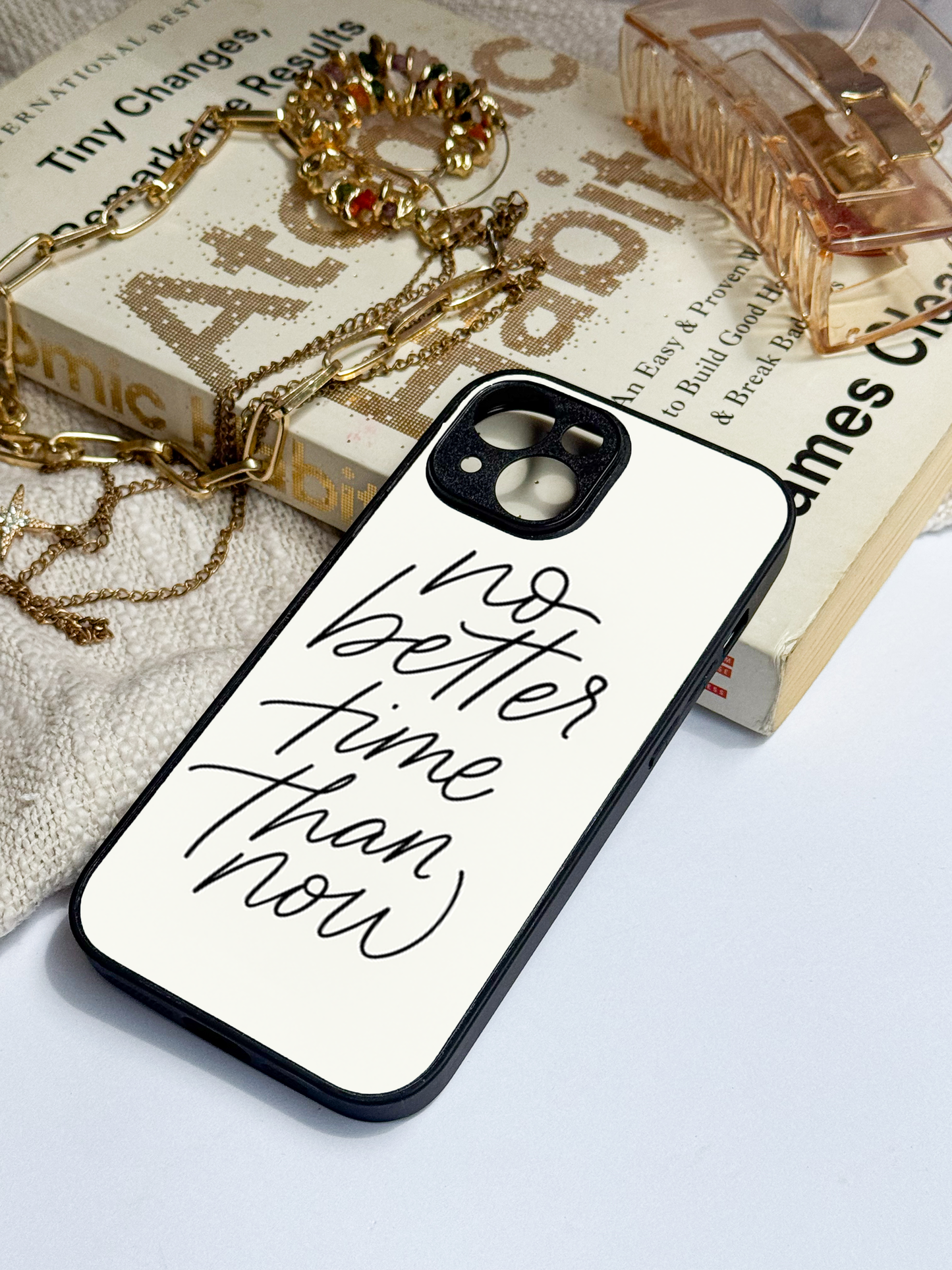 No Better Time Premium Glass Back Cover For iPhone 11,12,13,14,15,16 Models