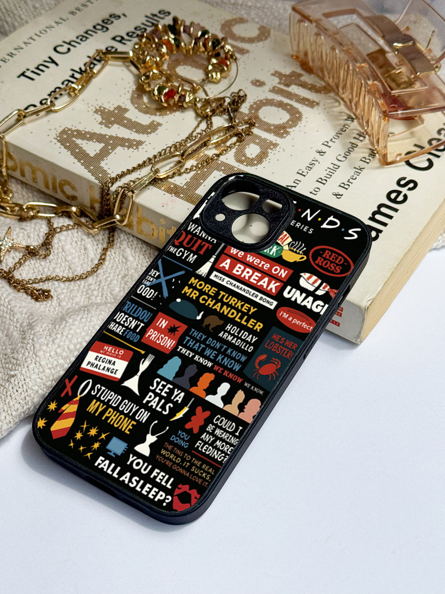F.R.I.E.N.D.S Premium Glass Back Cover For iPhone 11,12,13,14,15,16 Models