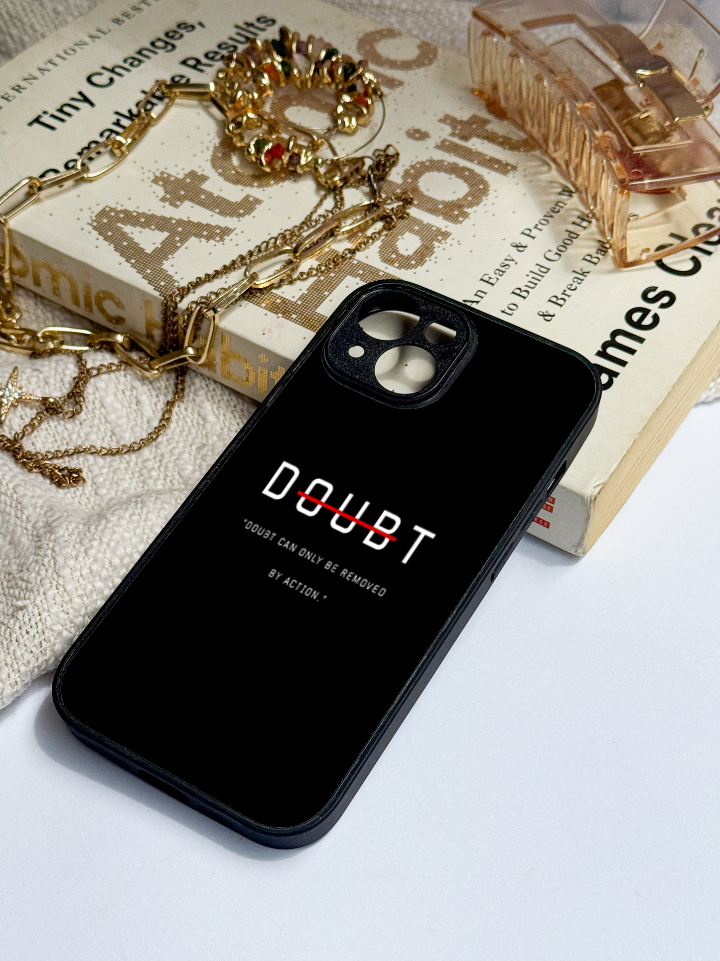 No Doubt Premium Glass Back Cover For iPhone 11,12,13,14,15,16 Models