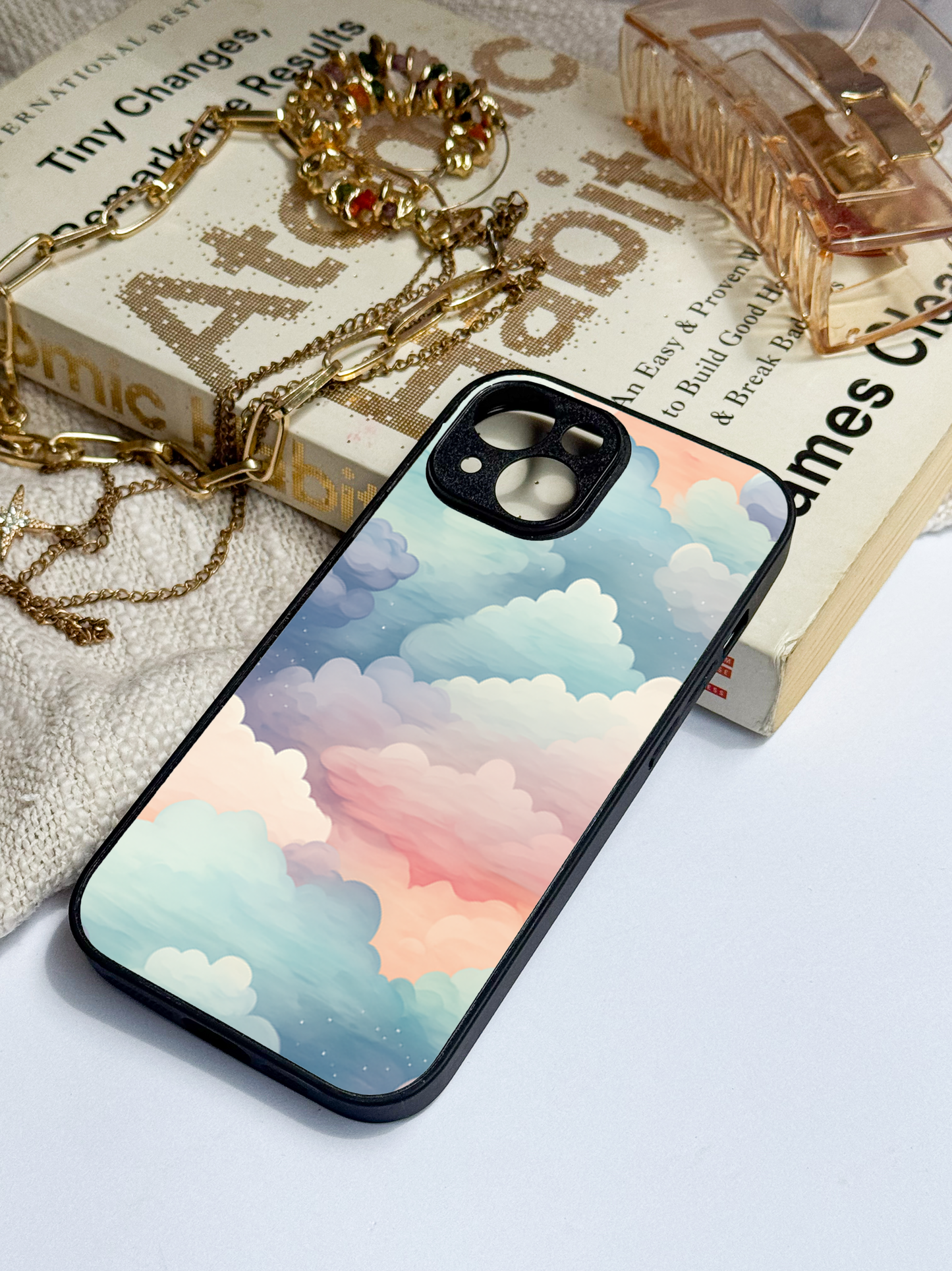 Cloud Of Dreams Premium Glass Back Cover For iPhone 11,12,13,14,15,16 Models