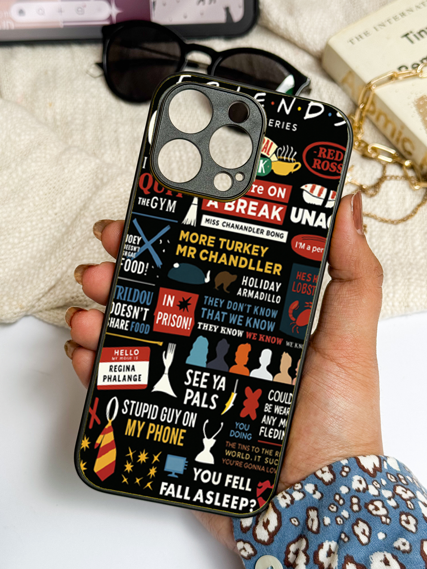 F.R.I.E.N.D.S Premium Glass Back Cover For iPhone 11,12,13,14,15,16 Models