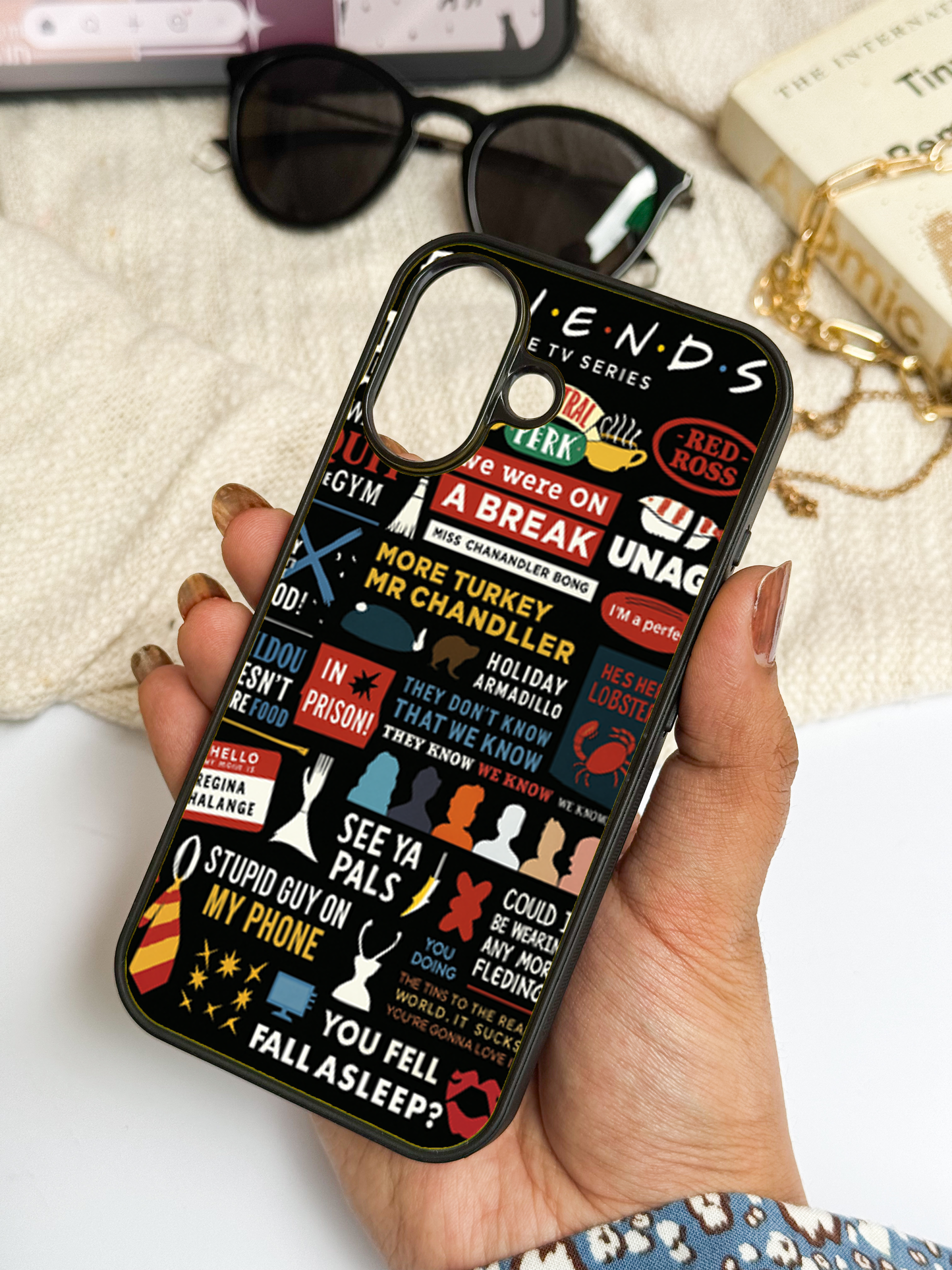 F.R.I.E.N.D.S Premium Glass Back Cover For iPhone 11,12,13,14,15,16 Models