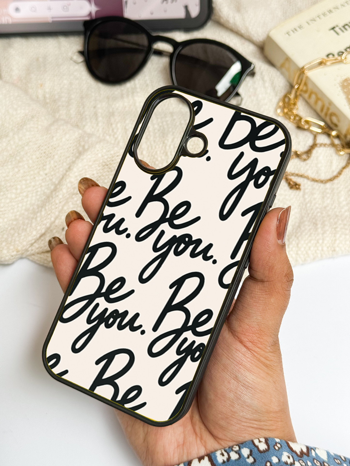 Be-You Premium Glass Back Cover For iPhone 11,12,13,14,15,16 Models